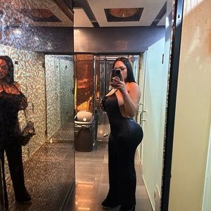 Hand made black jumpsuit perfect conditions